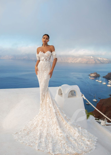 Luxusné celokrajkové svadobné šaty SN023 - primestyle.sk