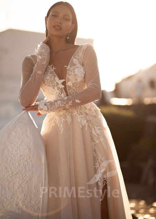 Luxusné romantické svadobné šaty SN027