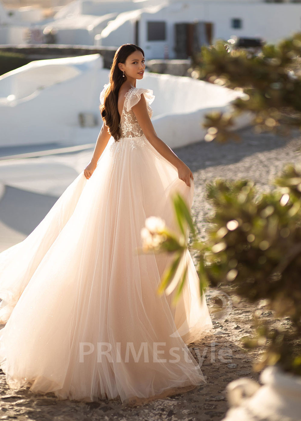 Elegantné princeznovské svadobné šaty SN028