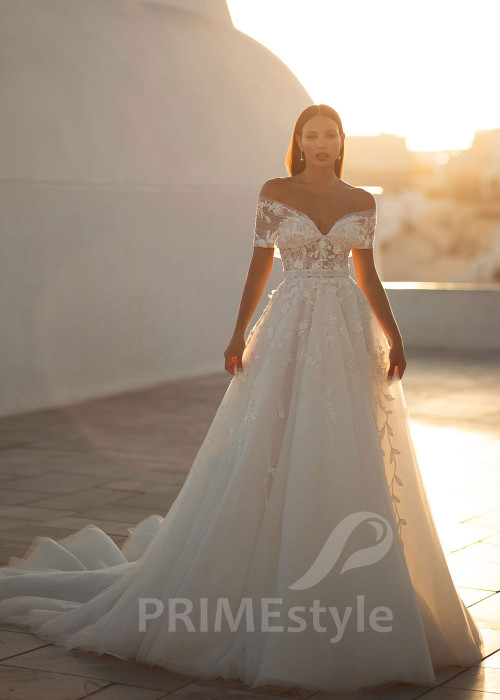 Luxusné romantické svadobné šaty SN030