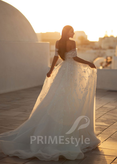 Luxusné romantické svadobné šaty SN030 - primestyle.sk