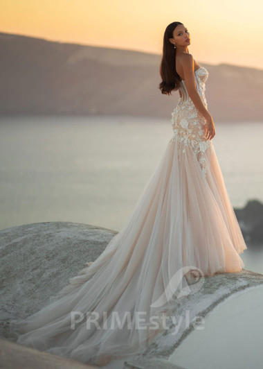 Luxusné úzke svadobné šaty SN031 - primestyle.sk