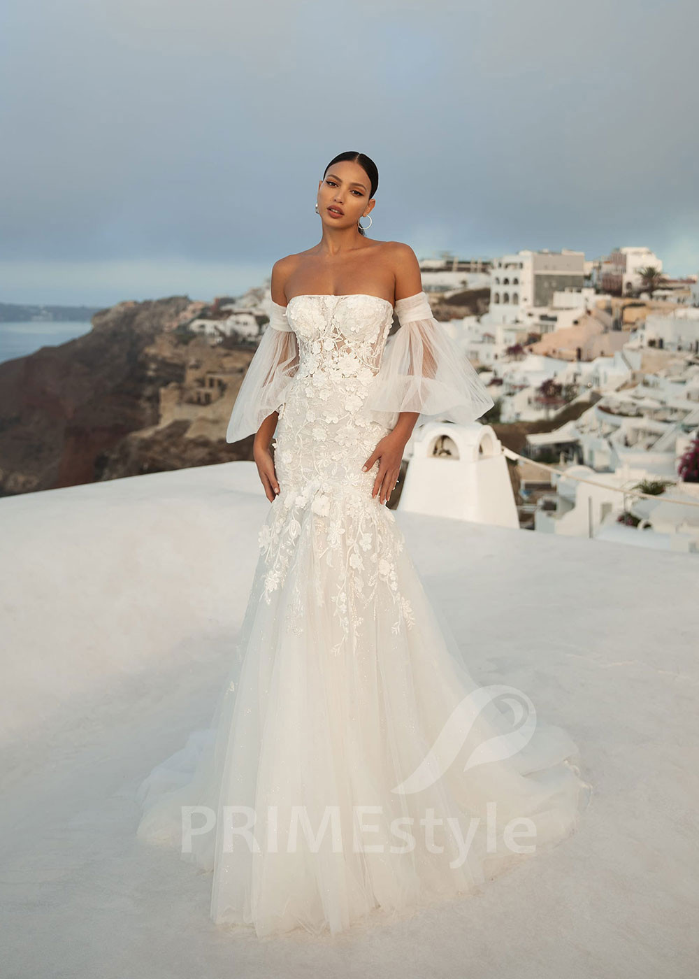 Extravagantné tylové svadobné šaty SN032