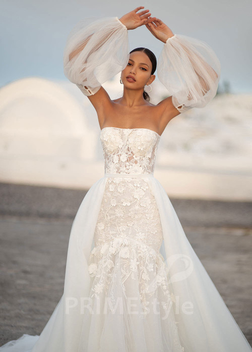 Extravagantné tylové svadobné šaty SN032