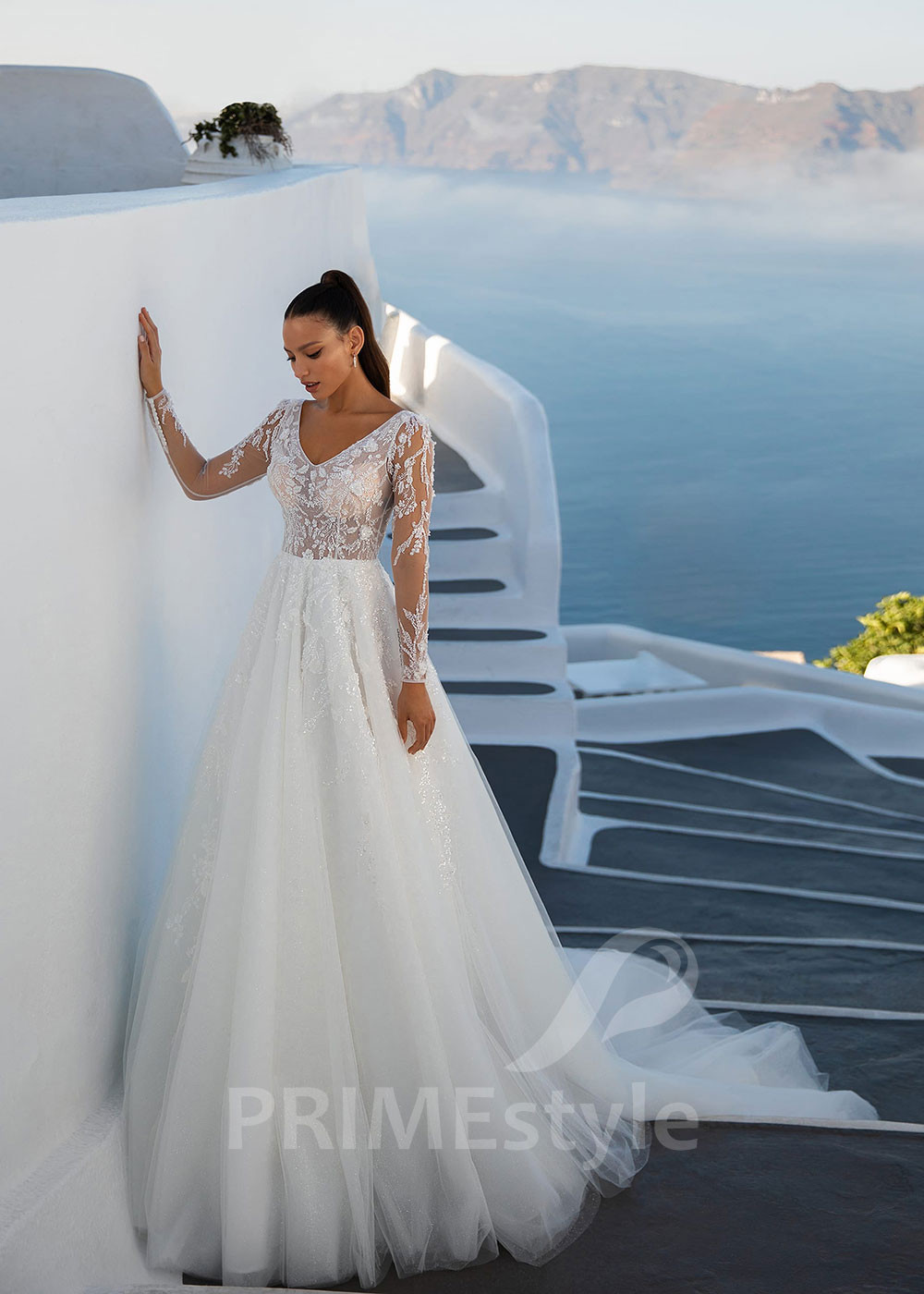 Luxusné čipkované svadobné šaty SN035