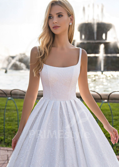 Elegantné čipkované svadobné šaty EMS126 - primestyle.sk