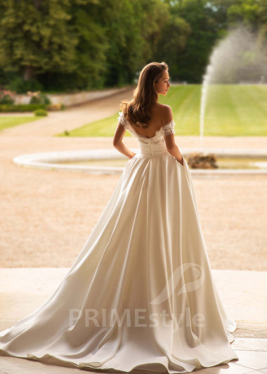 Luxusné elegantné svadobné šaty CT006 - primestyle.sk