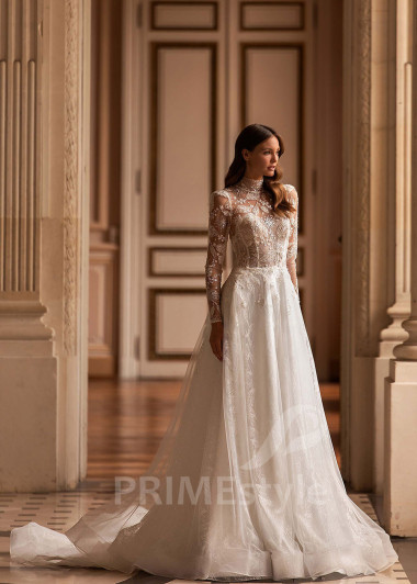 Elegantné romantické svadobné šaty CT009