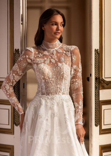 Elegantné romantické svadobné šaty CT009 - primestyle.sk