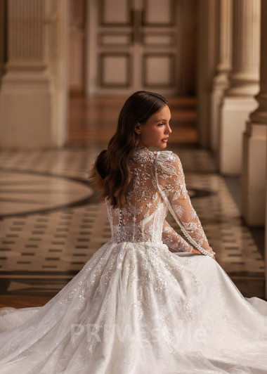 Elegantné romantické svadobné šaty CT009 - primestyle.sk