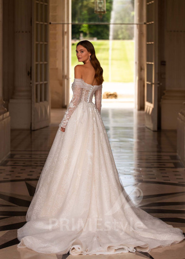 Luxusné romantické svadobné šaty CT013 - primestyle.sk