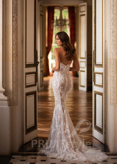 Luxusné úzke svadobné šaty CT016