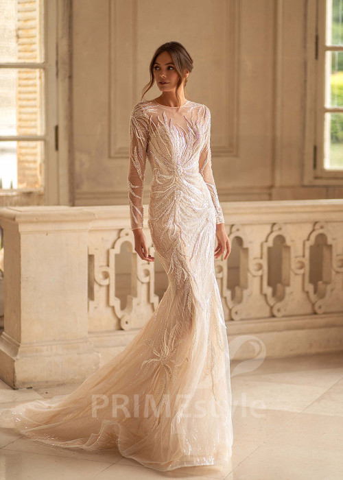 Exkluzívne extravagantné svadobné šaty CT018