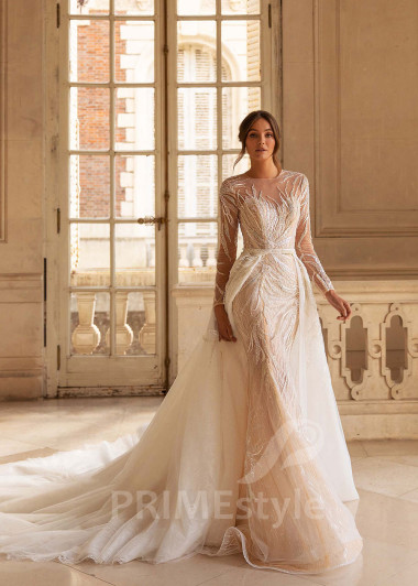 Exkluzívne extravagantné svadobné šaty CT018 - primestyle.sk