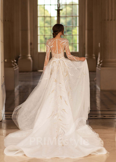 Exkluzívne extravagantné svadobné šaty CT018 - primestyle.sk