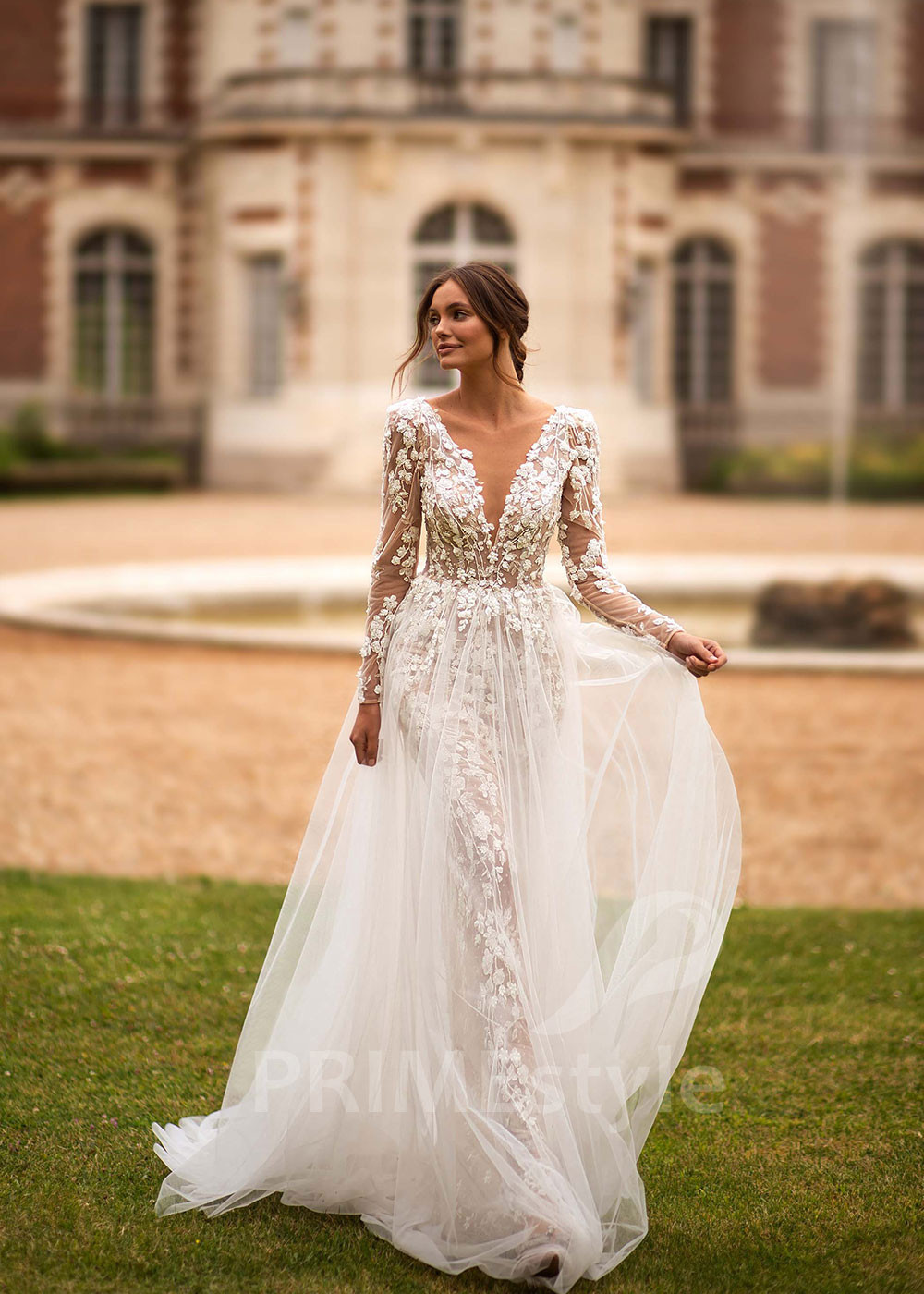 Luxusné romantické svadobné šaty CT019