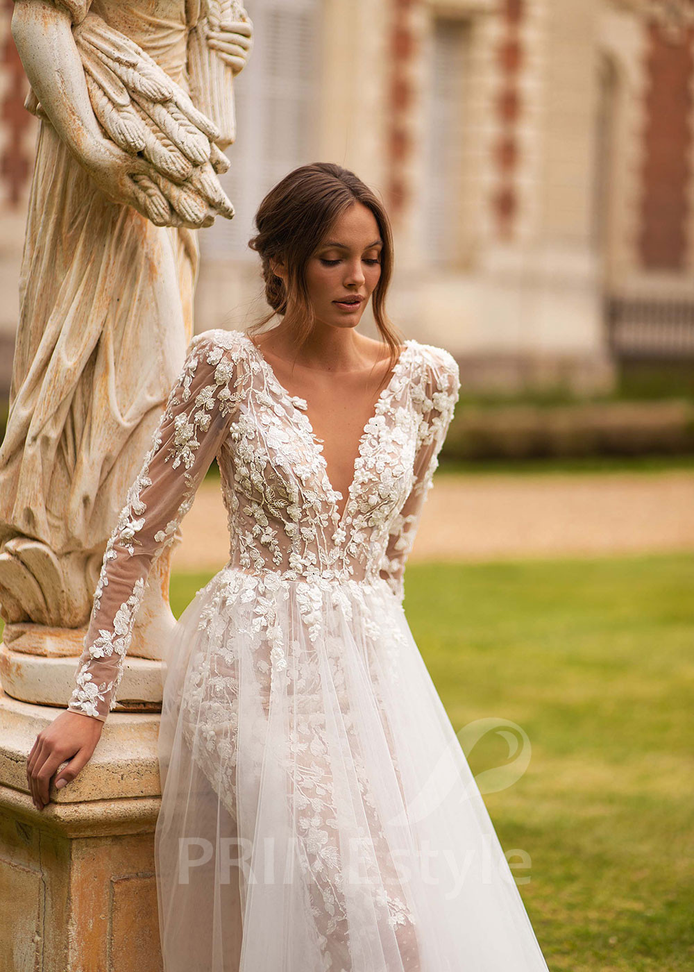 Luxusné romantické svadobné šaty CT019