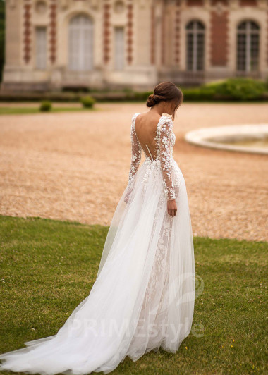 Luxusné romantické svadobné šaty CT019 - primestyle.sk