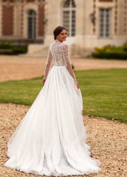 Luxusné elegantné svadobné šaty CT020