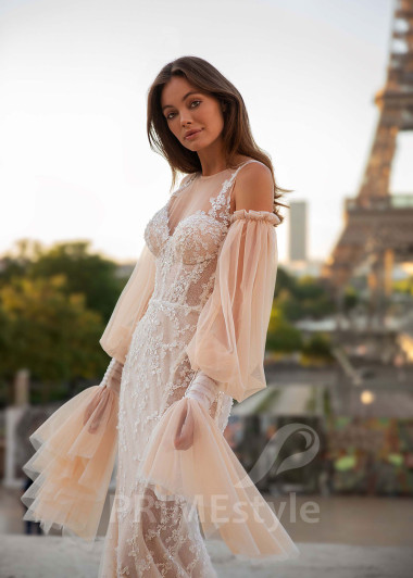 Exkluzívne extravagantné svadobné šaty CT022 - primestyle.sk