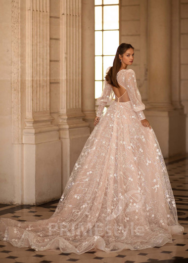 Exkluzívne elegantné svadobné šaty CT039 - primestyle.sk