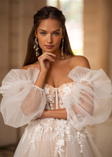 Luxusné romantické svadobné šaty CT041 - primestyle.sk