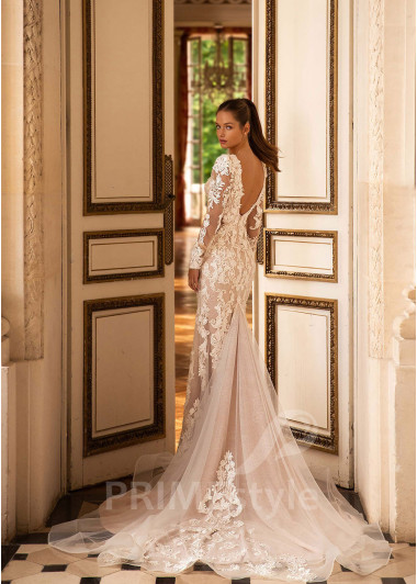 Luxusné celokrajkové svadobné šaty CT043 - primestyle.sk