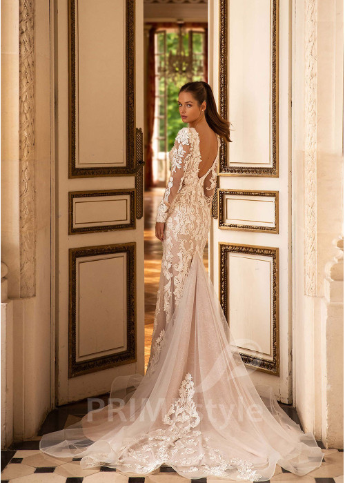 Luxusné celokrajkové svadobné šaty CT043