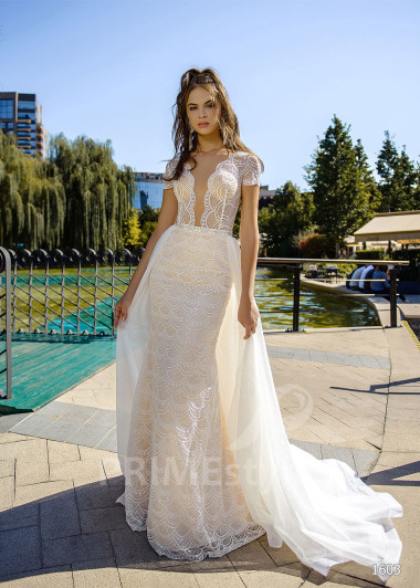 Elegantné úzke svadobné šaty RC1603