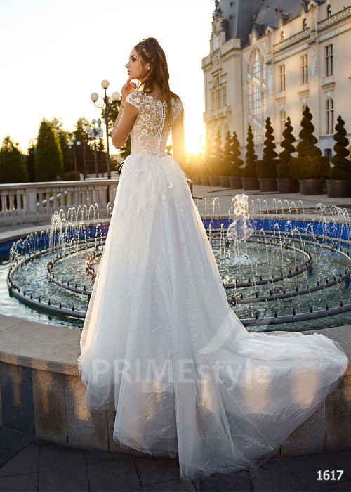 Jednoduché tylové svadobné šaty RC1617