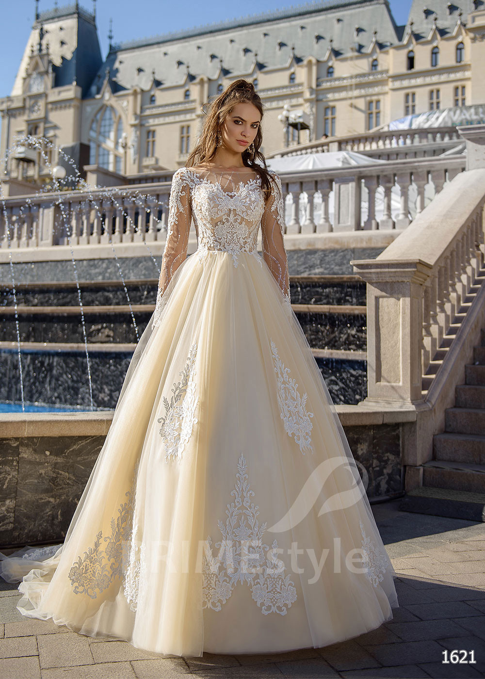 Luxusné princeznovské svadobné šaty RC1621