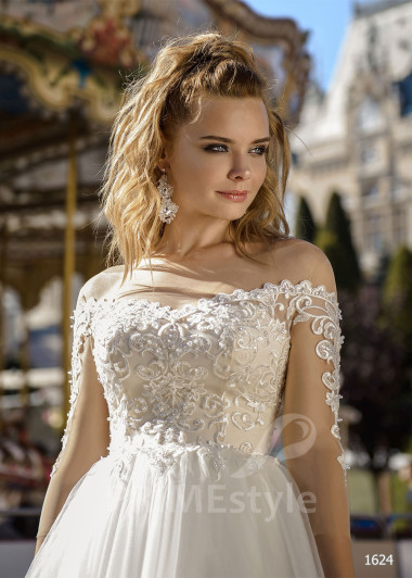 Jednoduché tylové svadobné šaty RC1624 - primestyle.sk