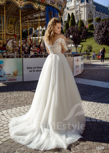 Jednoduché tylové svadobné šaty RC1624 - primestyle.sk