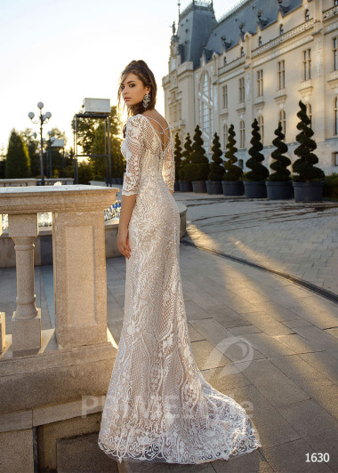 Luxusné celočipkované svadobné šaty RC1630 - primestyle.sk