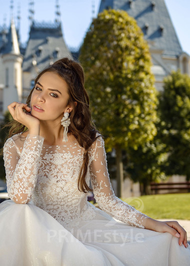 Elegantné trblietavé svadobné šaty RC1631 - primestyle.sk