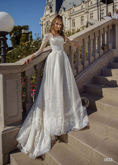 Exkluzívne romantické svadobné šaty RC1633 - primestyle.sk