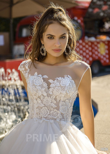 Jednoduché tylové svadobné šaty RC1636 - primestyle.sk