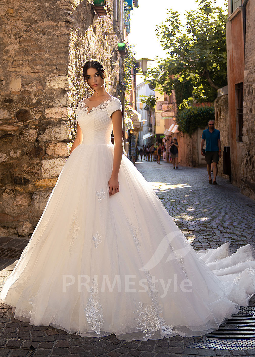 Luxusné princeznovské svadobné šaty RS508