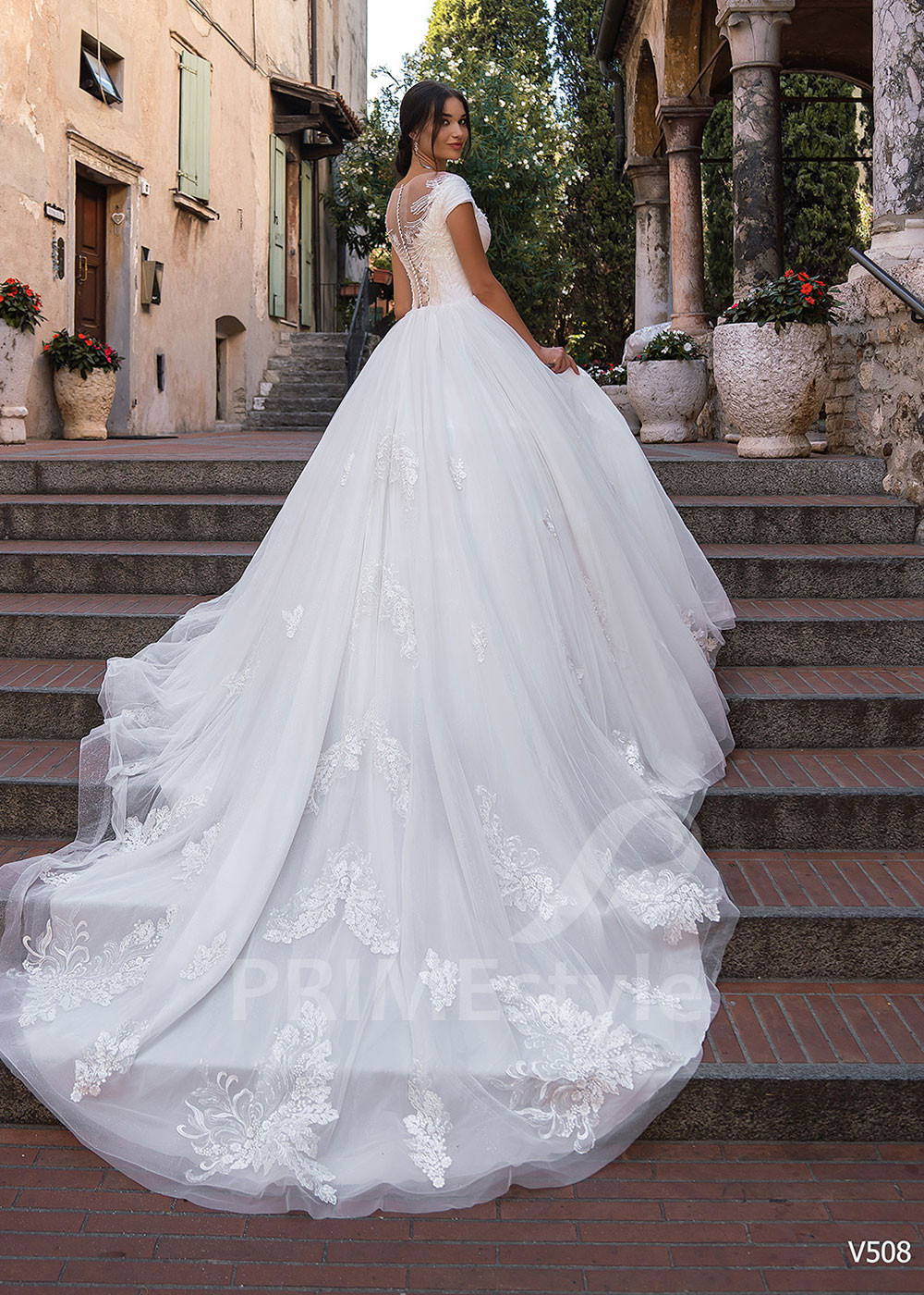 Luxusné princeznovské svadobné šaty RS508