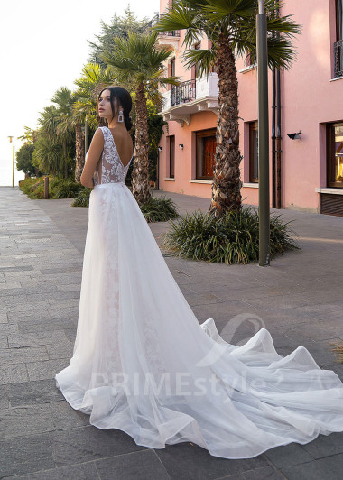 Luxusné celočipkované svadobné šaty RS510 - primestyle.sk