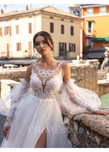 Extravagantné tylové svadobné šaty RS517 - primestyle.sk