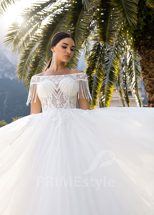 Elegantné princeznovské svadobné šaty RS522