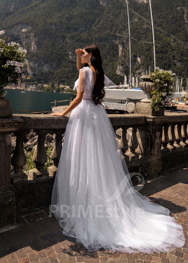Extravagantné tylové svadobné šaty RS524 - primestyle.sk