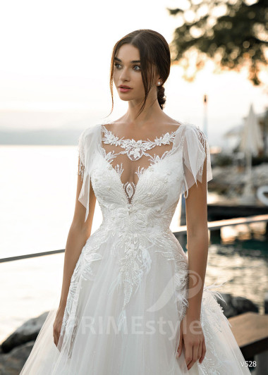 Luxusné čipkované svadobné šaty RS528 - primestyle.sk