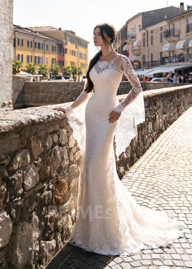 Luxusné romantické svadobné šaty RS538