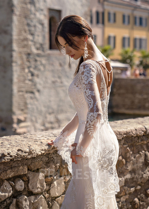 Luxusné romantické svadobné šaty RS538