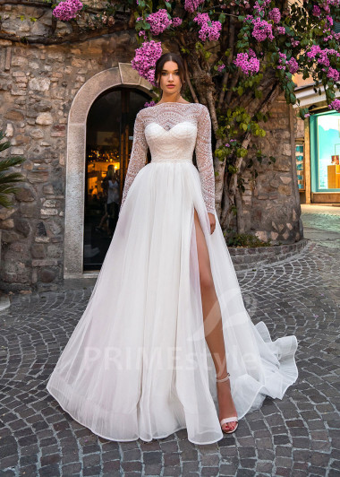 Luxusné tylové svadobné šaty RS539