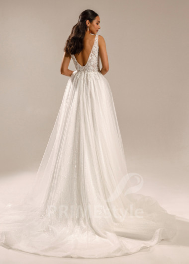 Luxusné čipkované svadobné šaty Adalyn - primestyle.sk