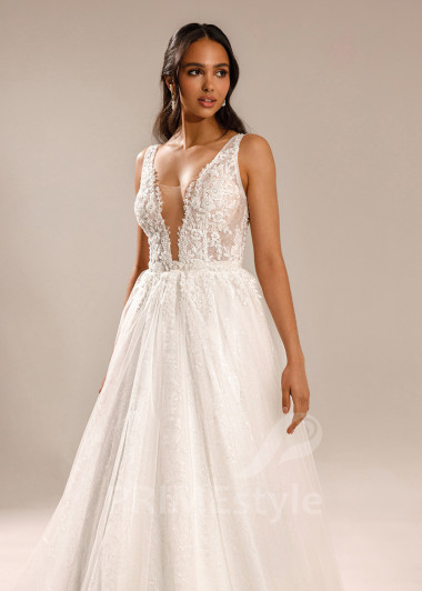 Luxusné čipkované svadobné šaty Ariana - primestyle.sk