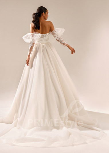 Jednoduché romantické svadobné šaty Carolina - primestyle.sk